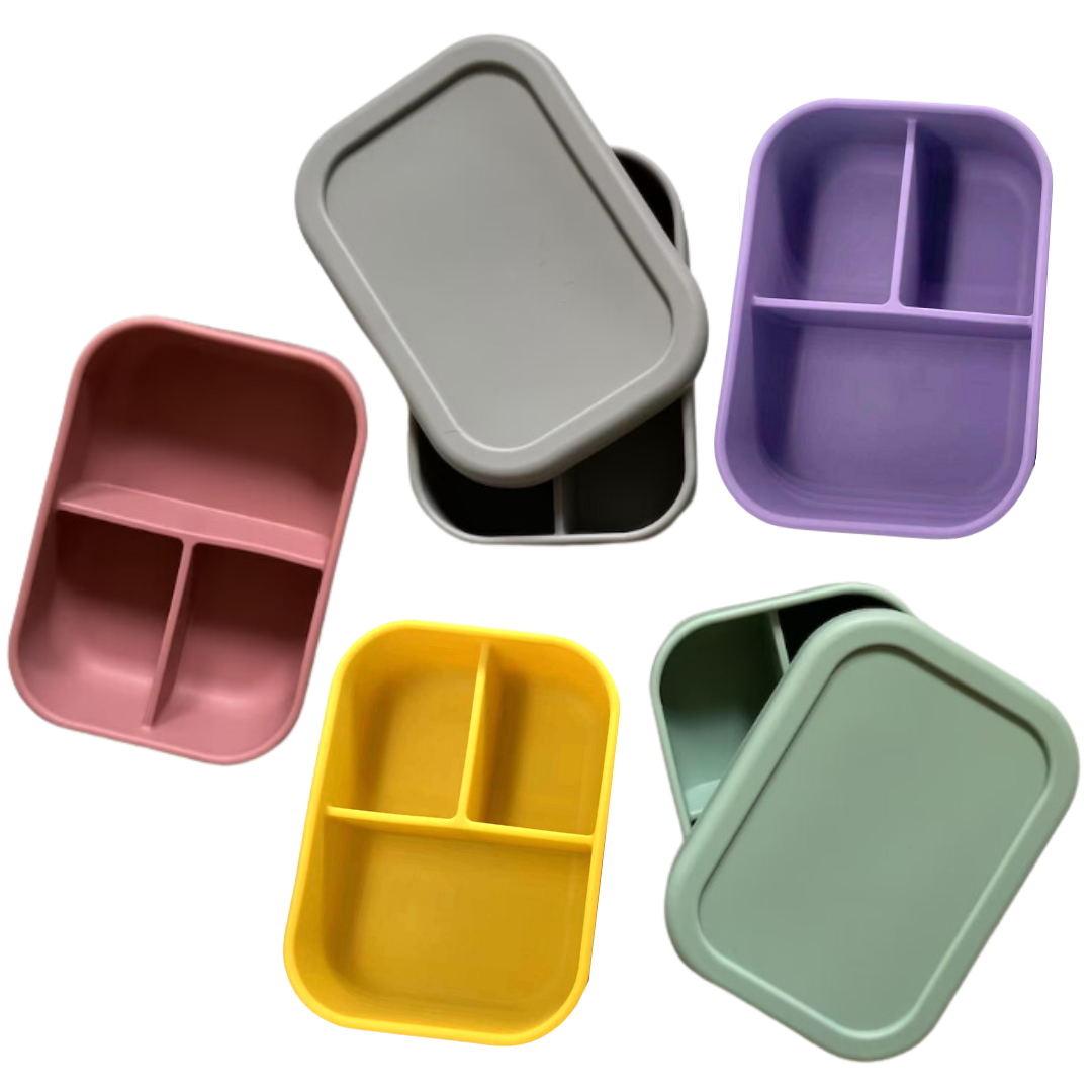 Silicone Bento Lunchbox - Grey3