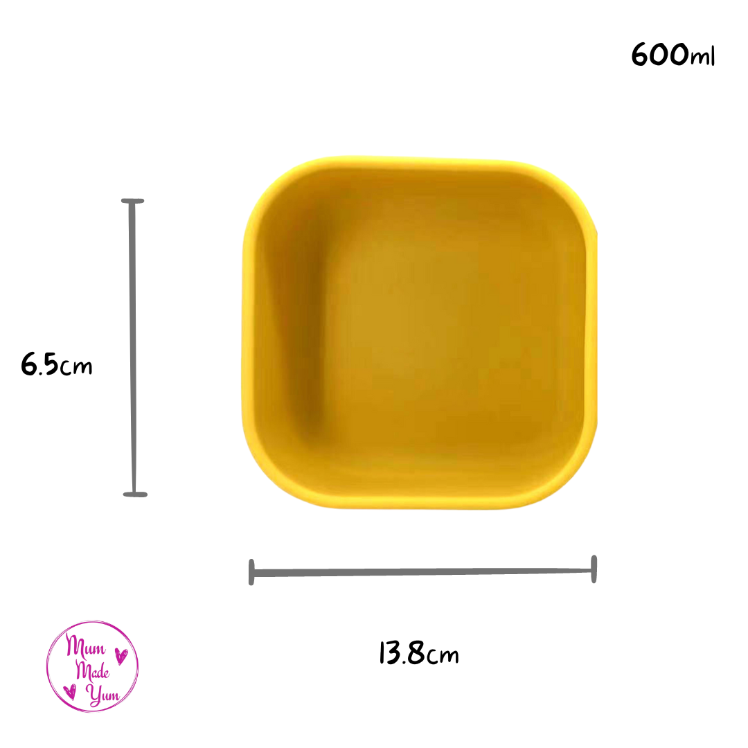 Medium Silicone Lunchbox - Mustard2