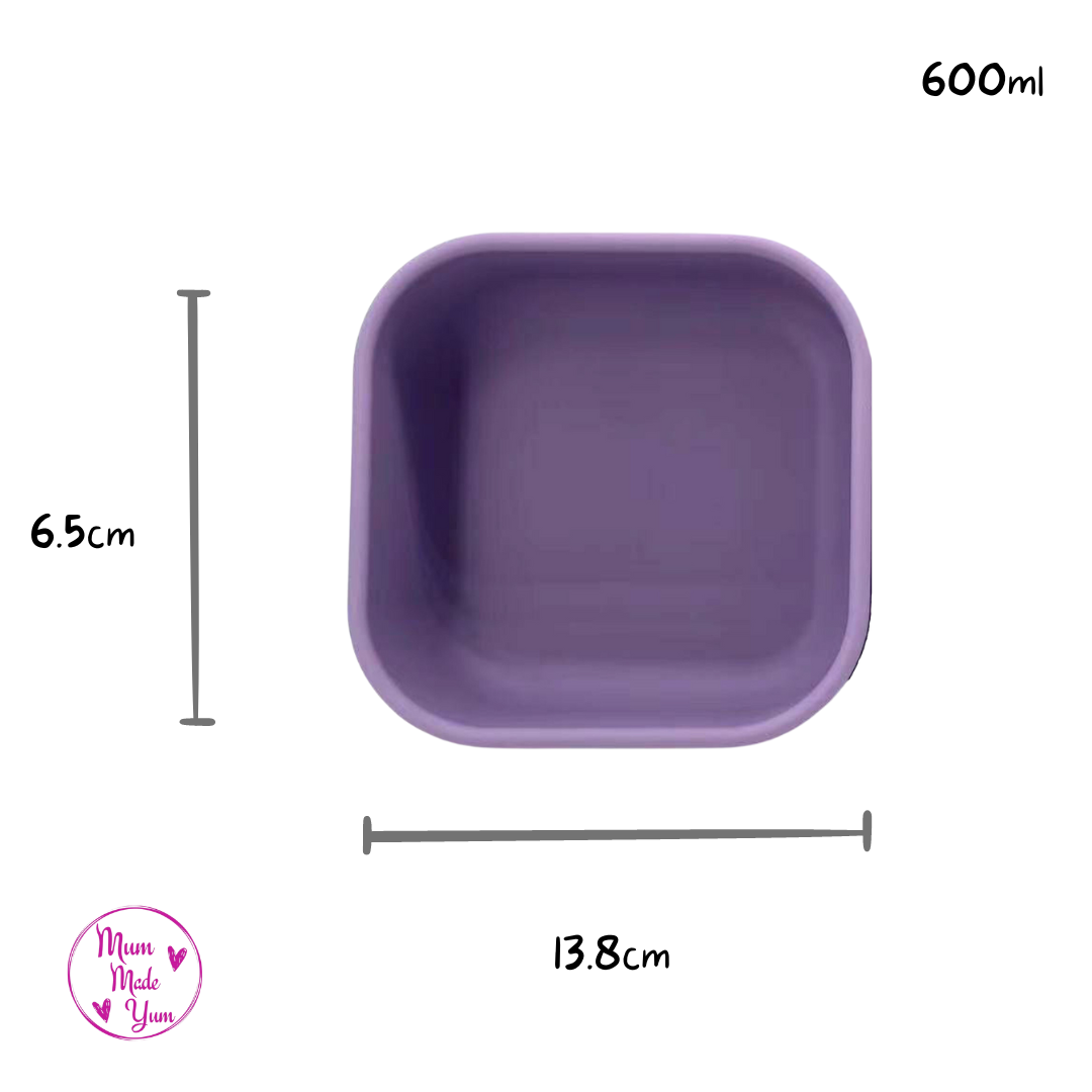 Medium Silicone Lunchbox - Purple2