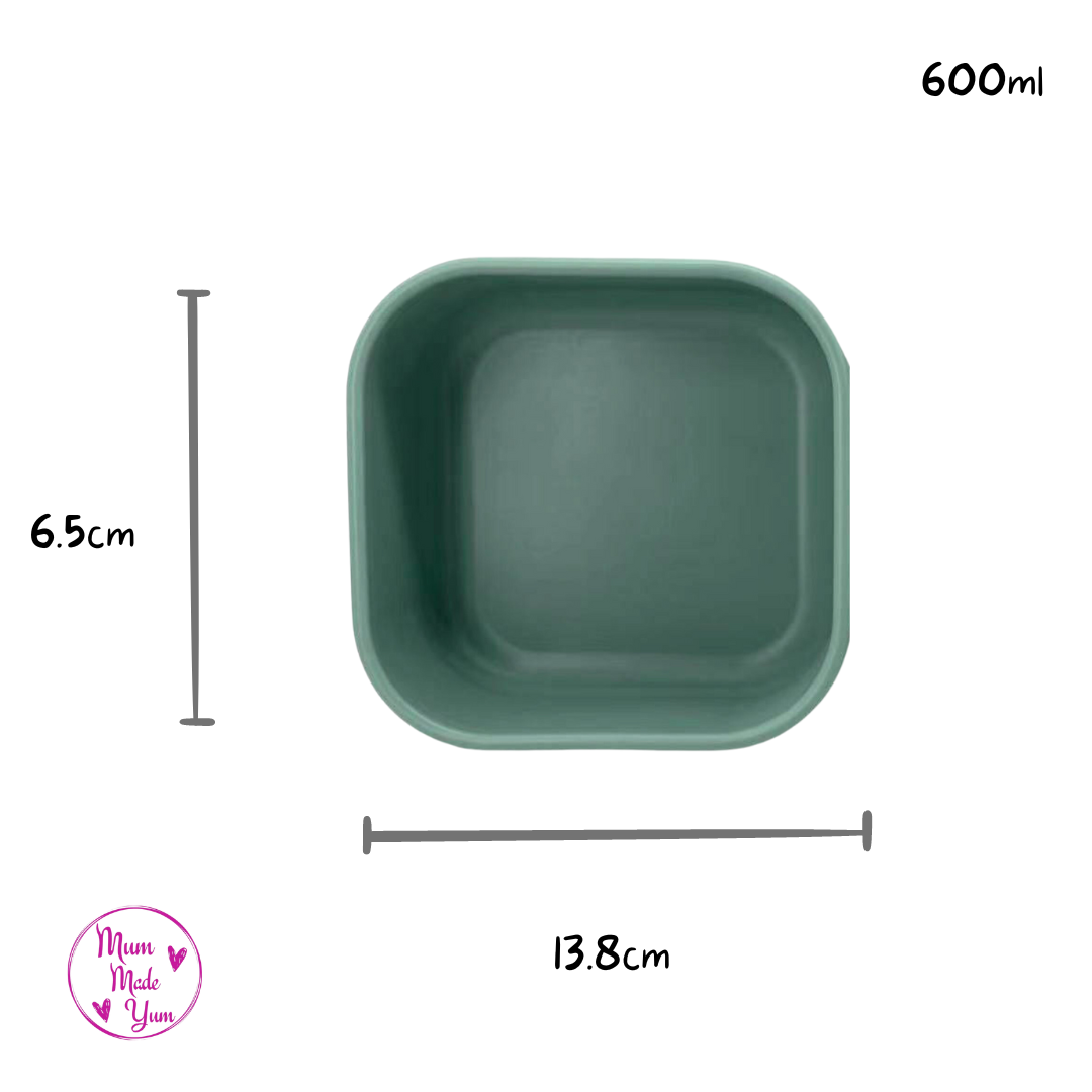 Medium Silicone Lunchbox - Olive Green2