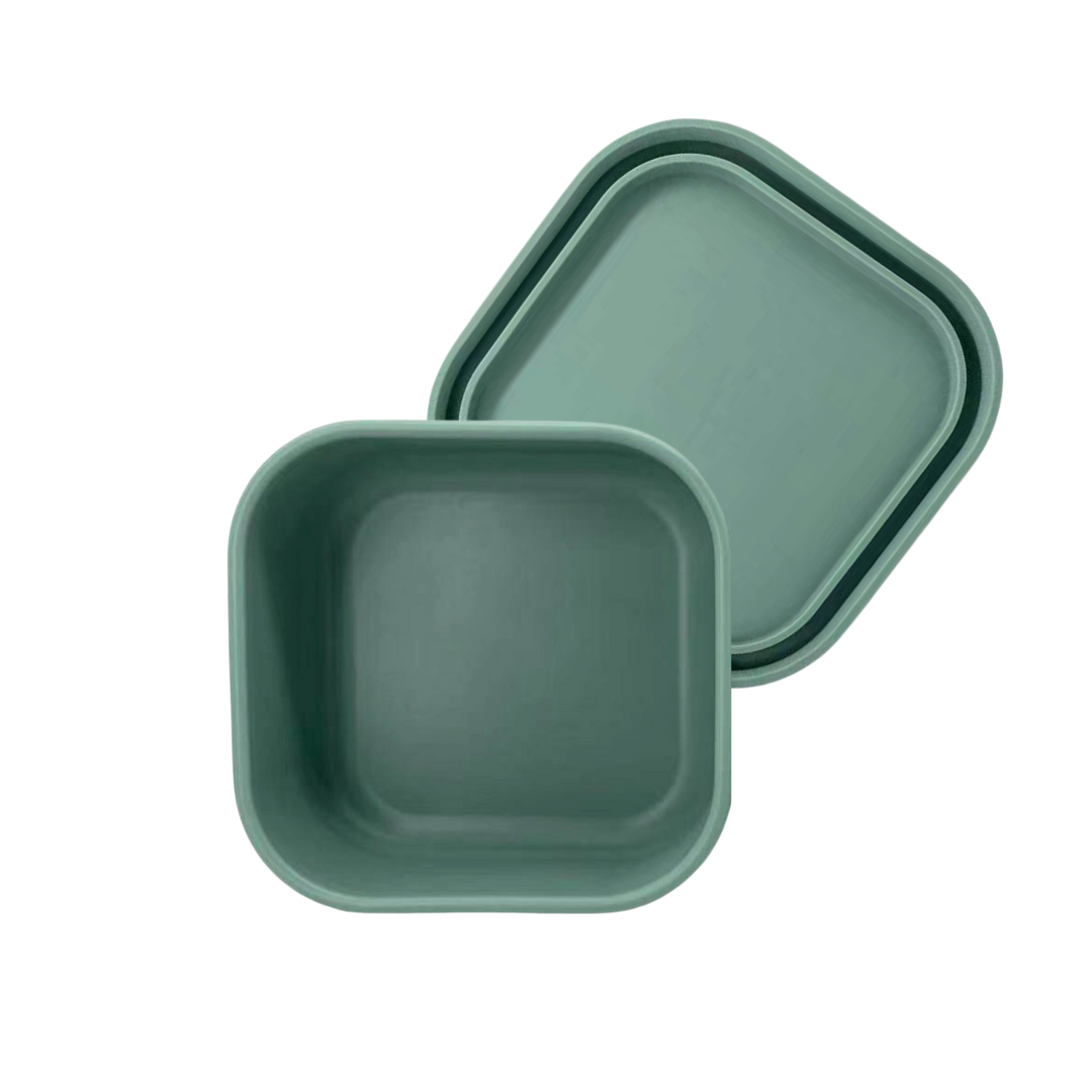 Medium Silicone Lunchbox - Olive Green