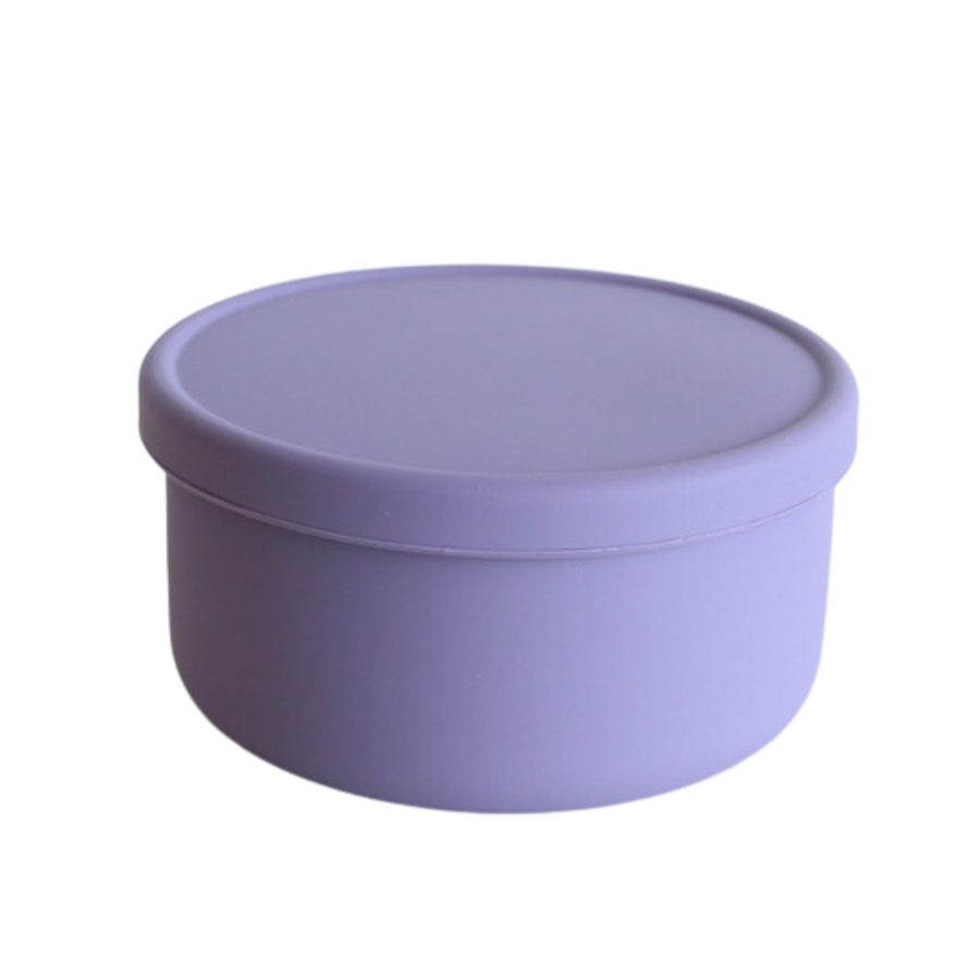 Medium Silicone Snack Pot - Purple