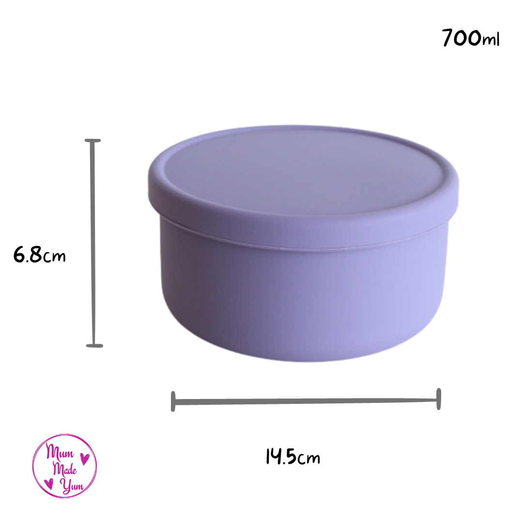 Medium Silicone Snack Pot - Purple3