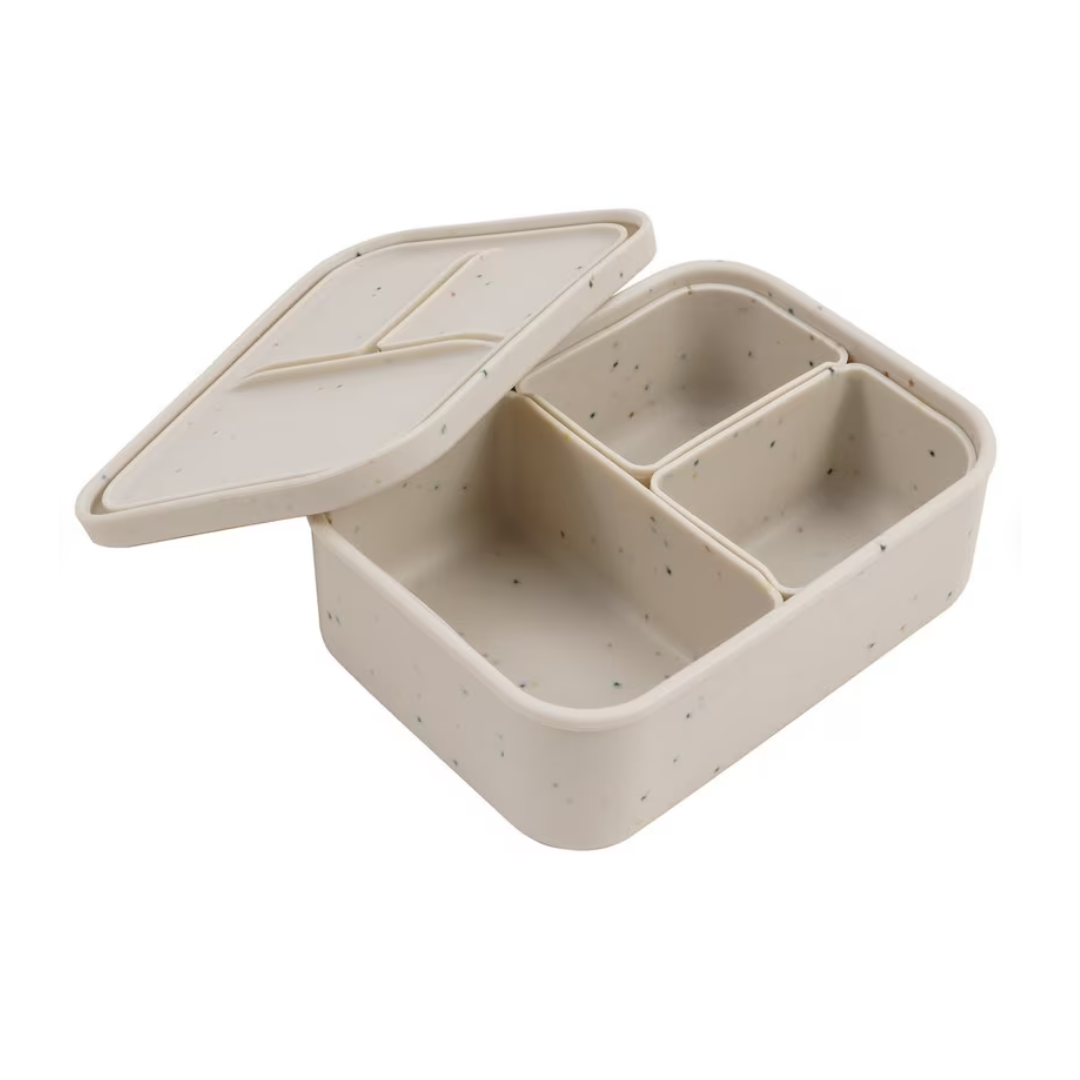Silicone Premium Bento Lunchbox- White2