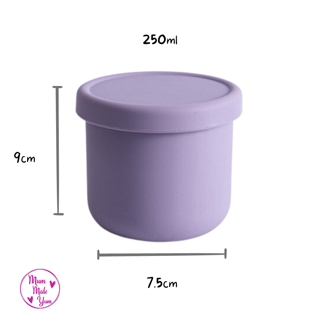 Small Silicone Snack Pot - Purple3