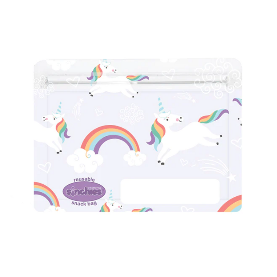 Sinchies Reusable Snack Bags - Unicorns - Pack: 5