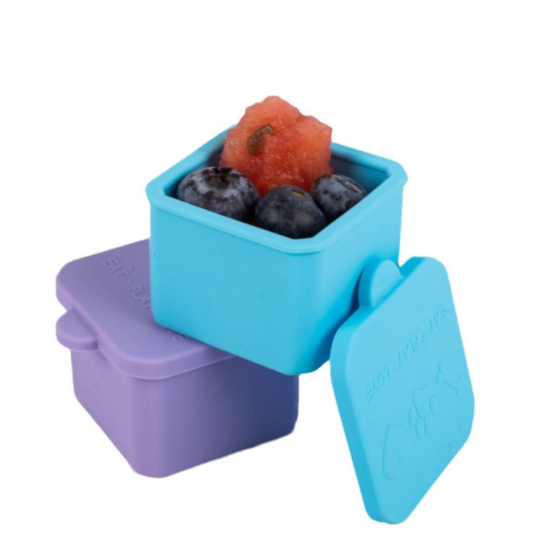 Silicone Container with Lid - Square