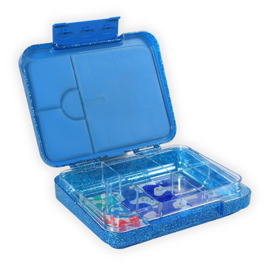 Bento Lunchbox (Large) - Sparkle Blue Gamer