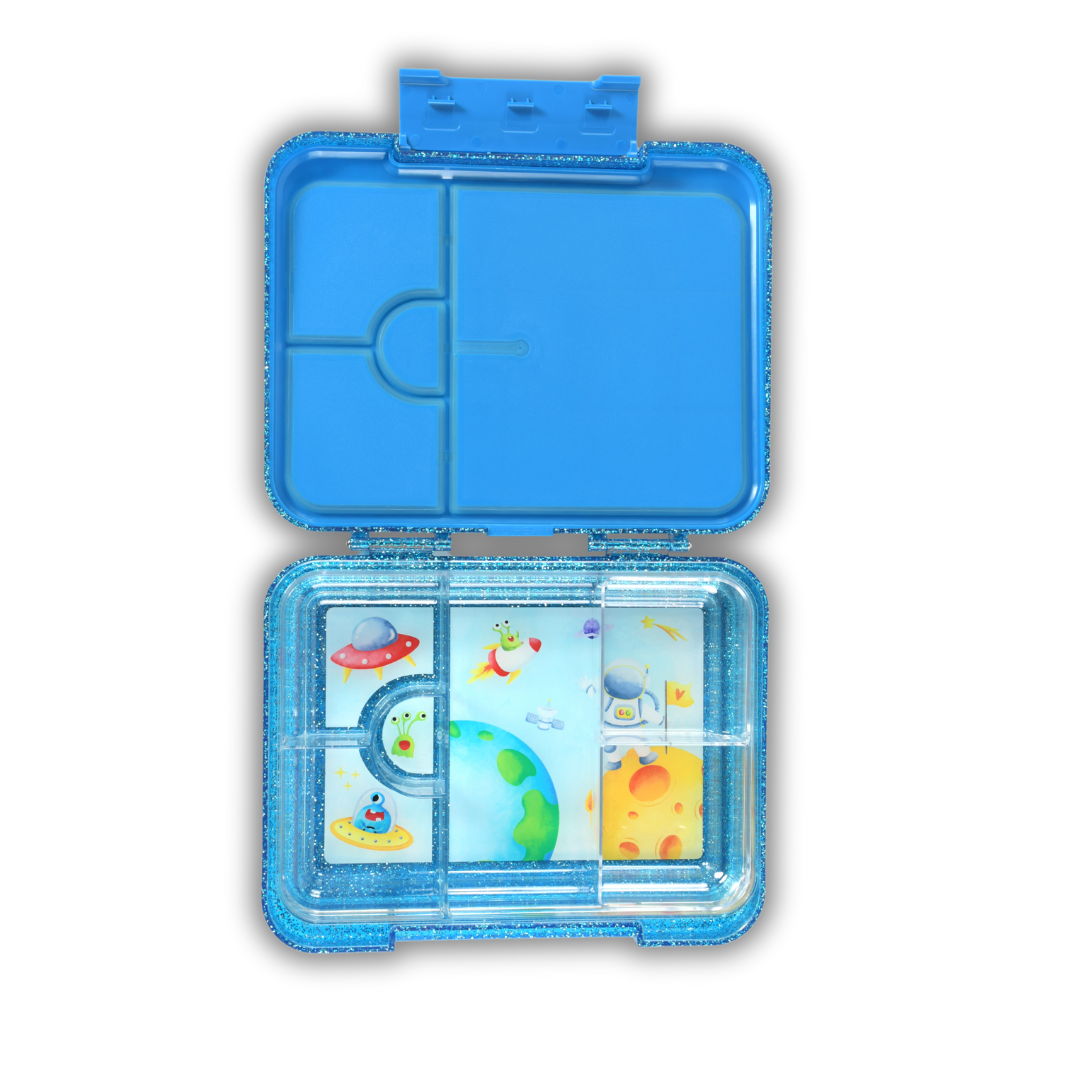 Bento Lunchbox (Large) - Sparkle Blue Space