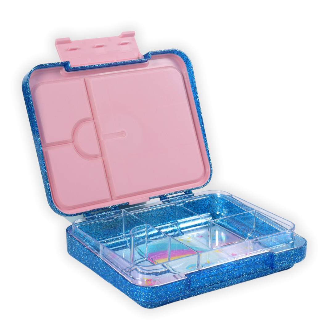 Bento Lunchbox (Large) - Sparkle Blue Unicorn