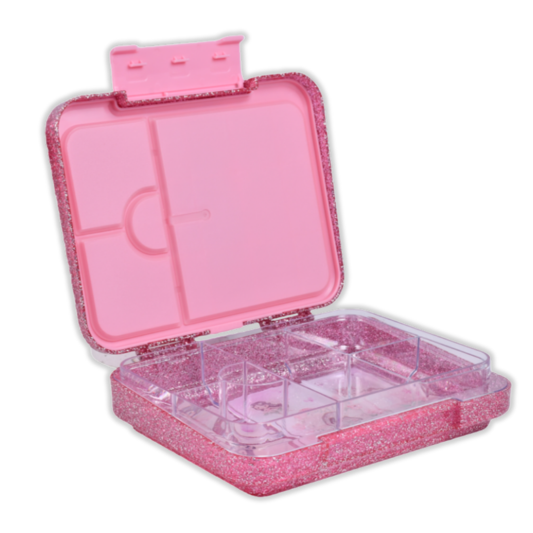 Bento Lunchbox (Large) - Sparkle Pink Fairy Garden