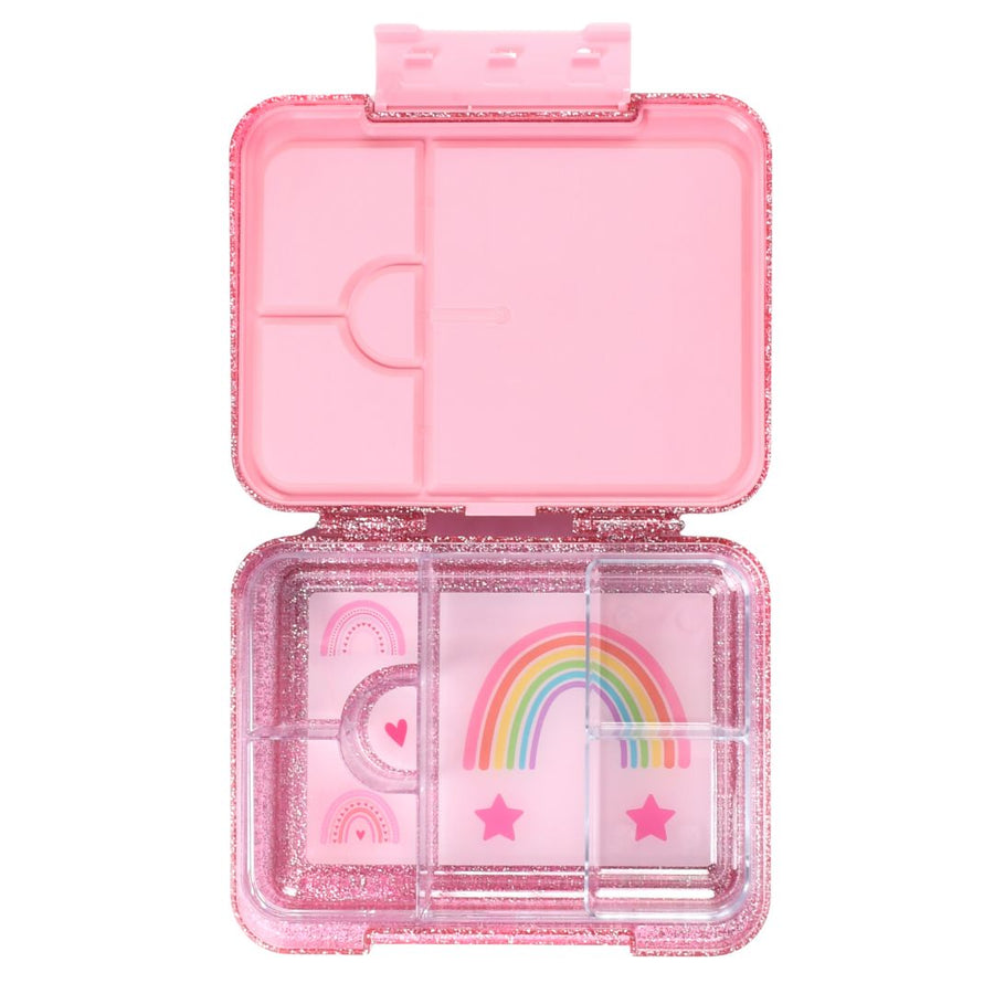 Bento Lunchbox (Large) - Sparkle Pink Rainbow Love - LIMITED EDITION