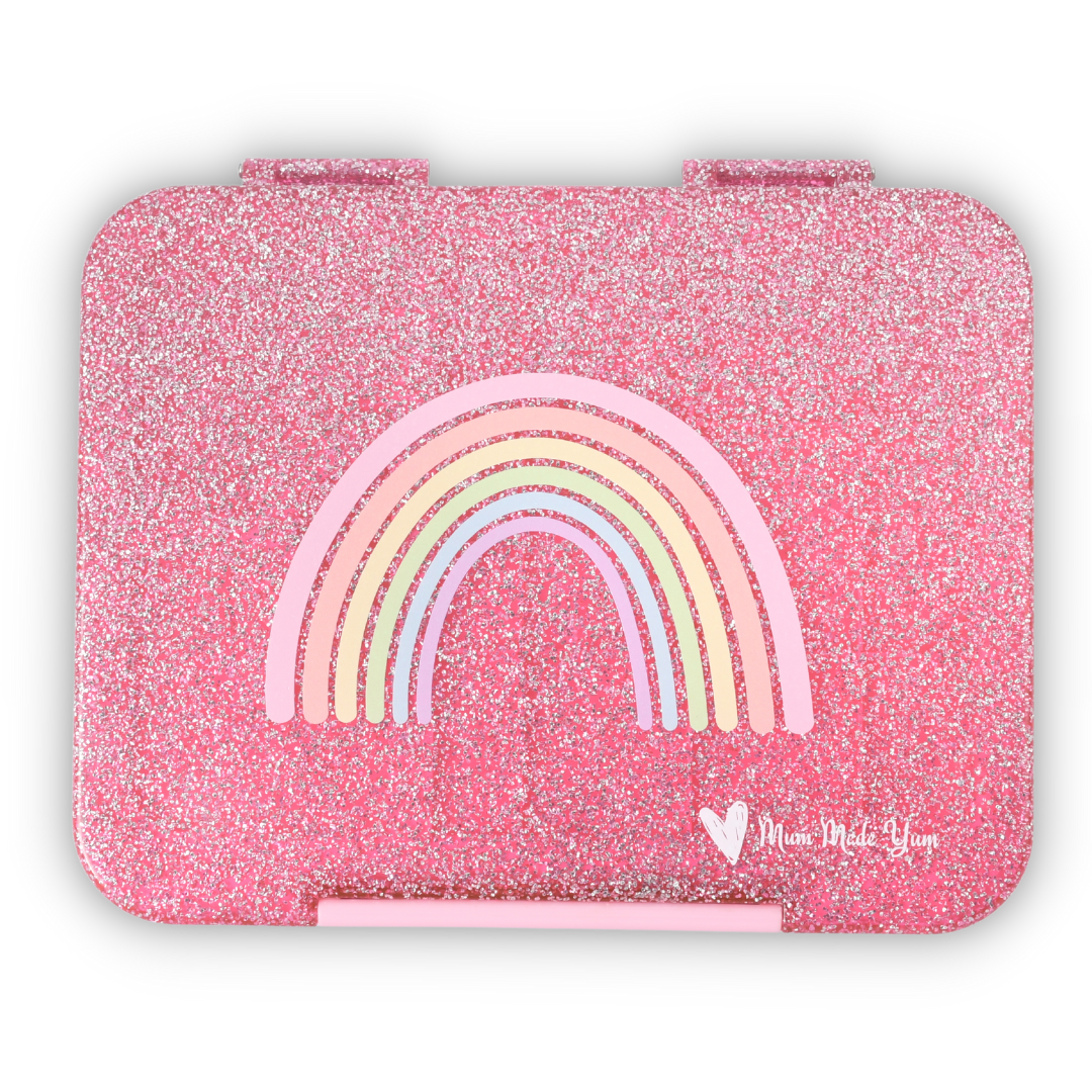 Bento Lunchbox (Large) - Sparkle Rainbow 2.0