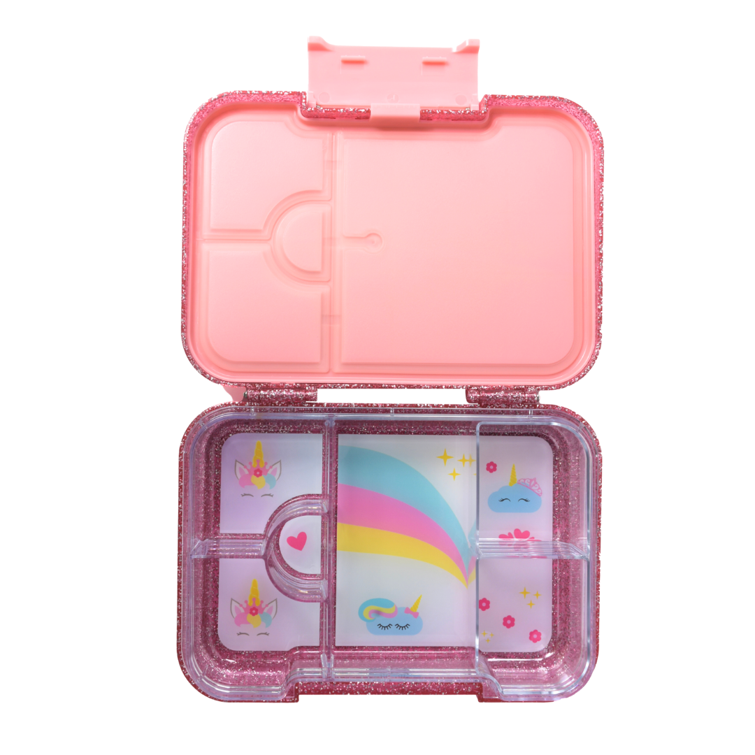Bento Lunchbox (Medium) - Sparkle Pink Unicorn