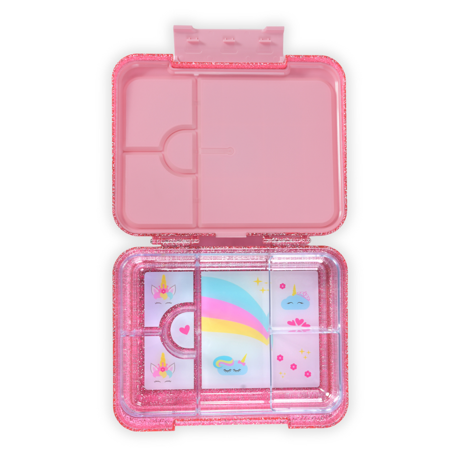 Bento Lunchbox (Large) - Sparkle Pink Unicorn 