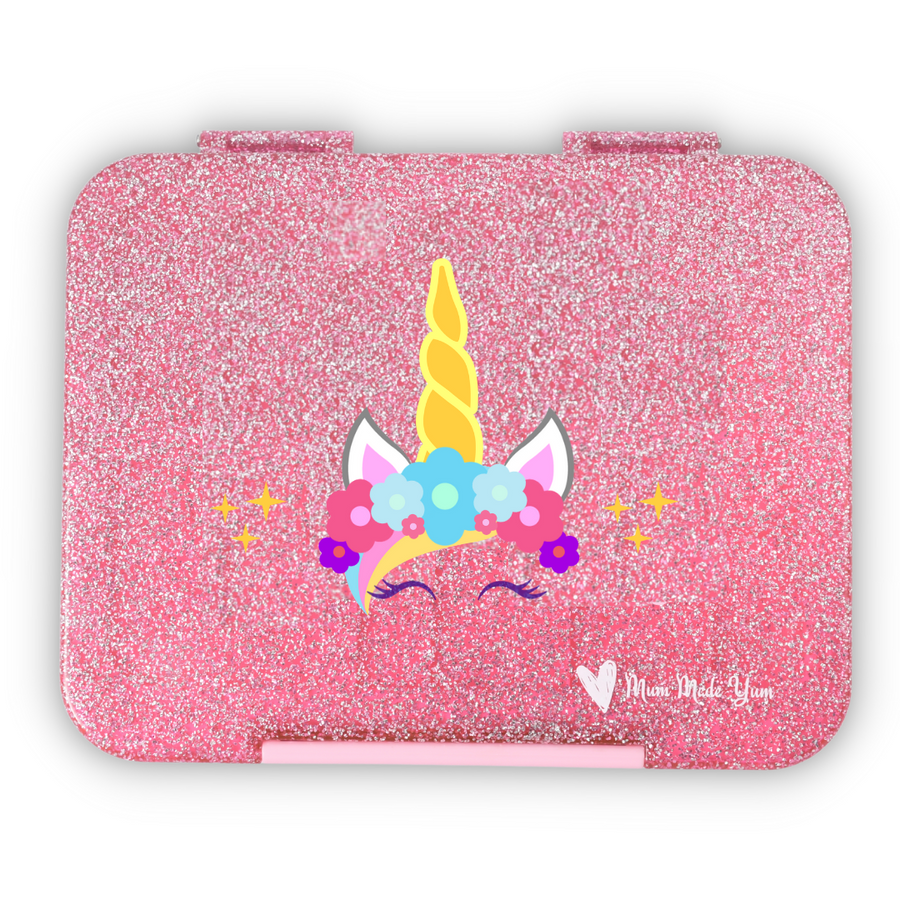 Bento Lunchbox (Large) - Sparkle Pink Unicorn