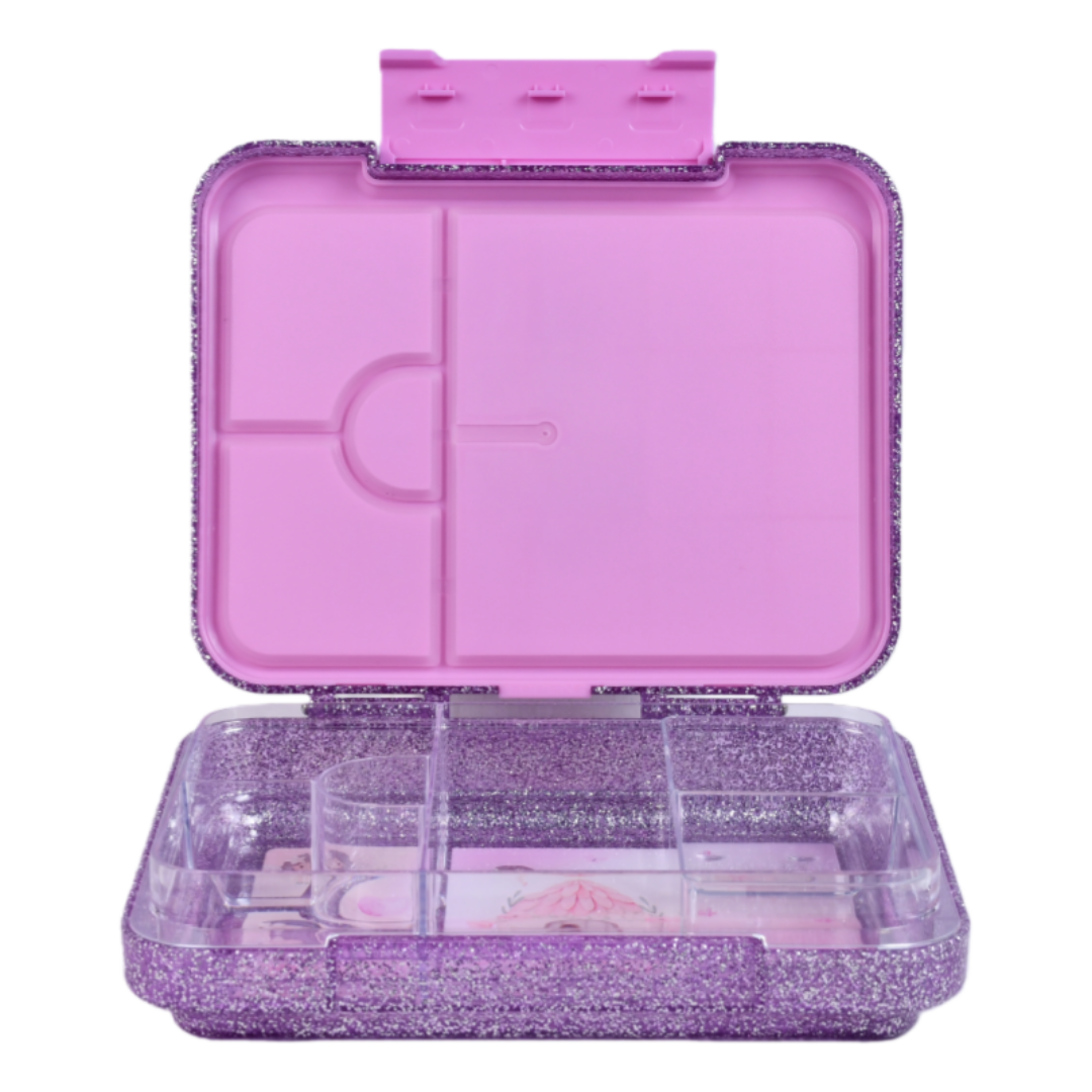 Bento Lunchbox (Large) - Sparkle Purple Fairy Garden