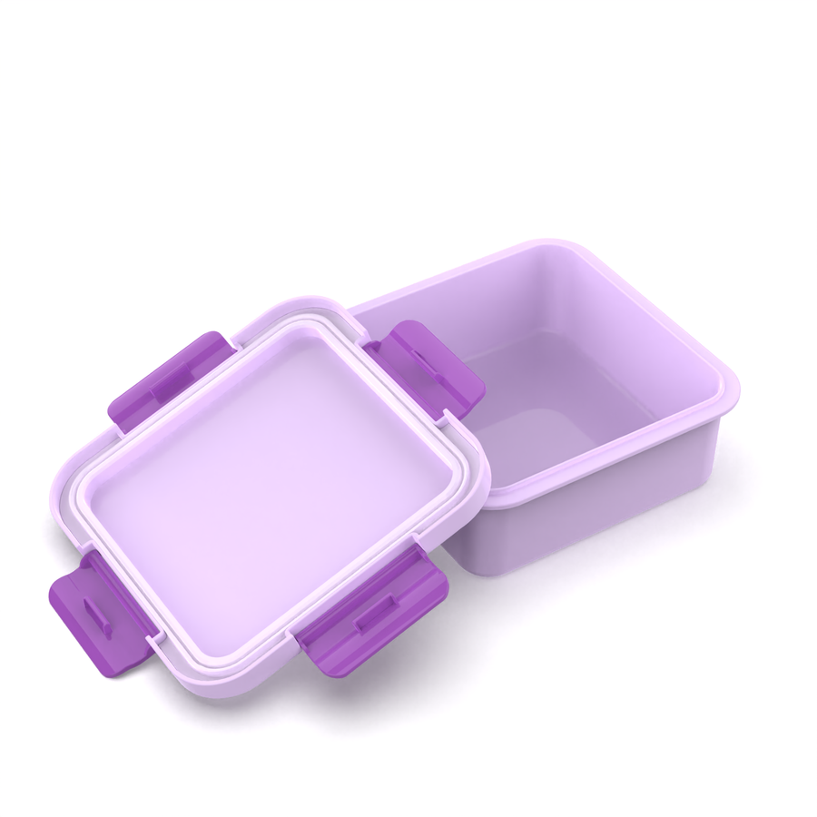 Square Leakproof Lunchbox - Purple