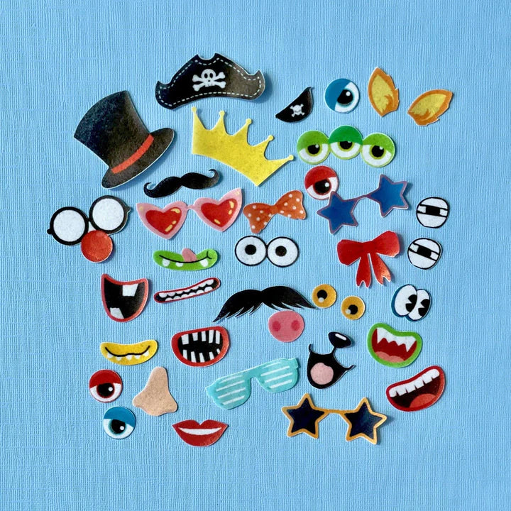 Sticketies - Edible Lunchbox Stickers - Funny Faces3