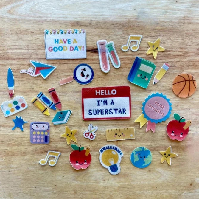 Sticketies - Edible Lunchbox Stickers - Schoolies