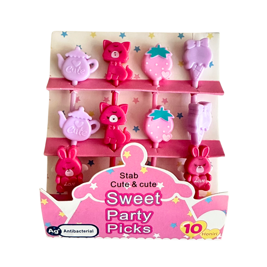 Food Picks - Bunny Tea Party (10 Pieces)