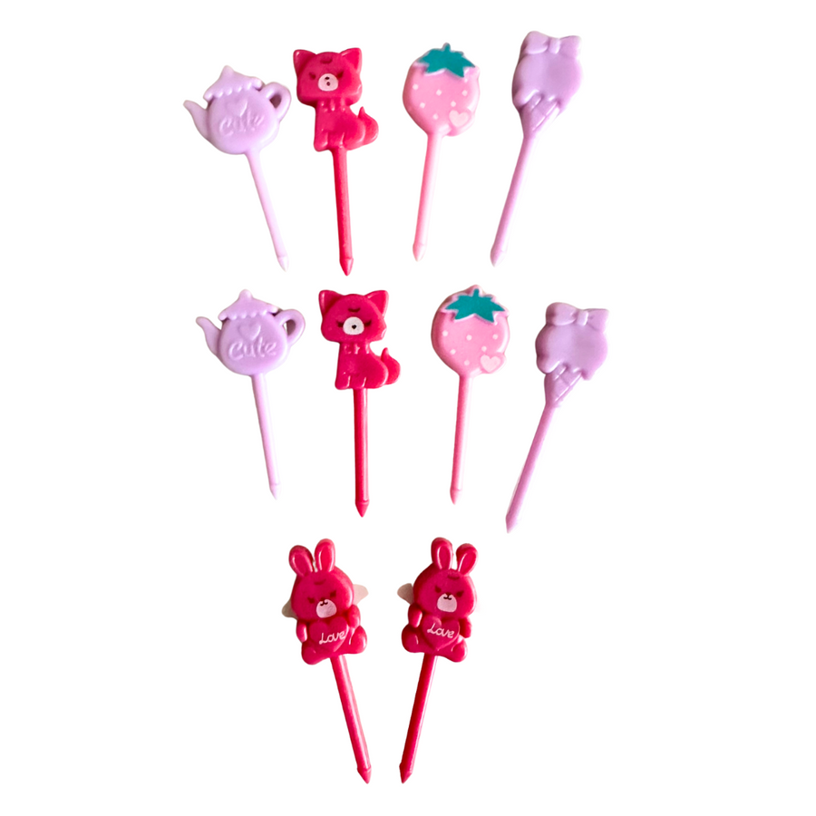 Food Picks - Bunny Tea Party (10 Pieces)