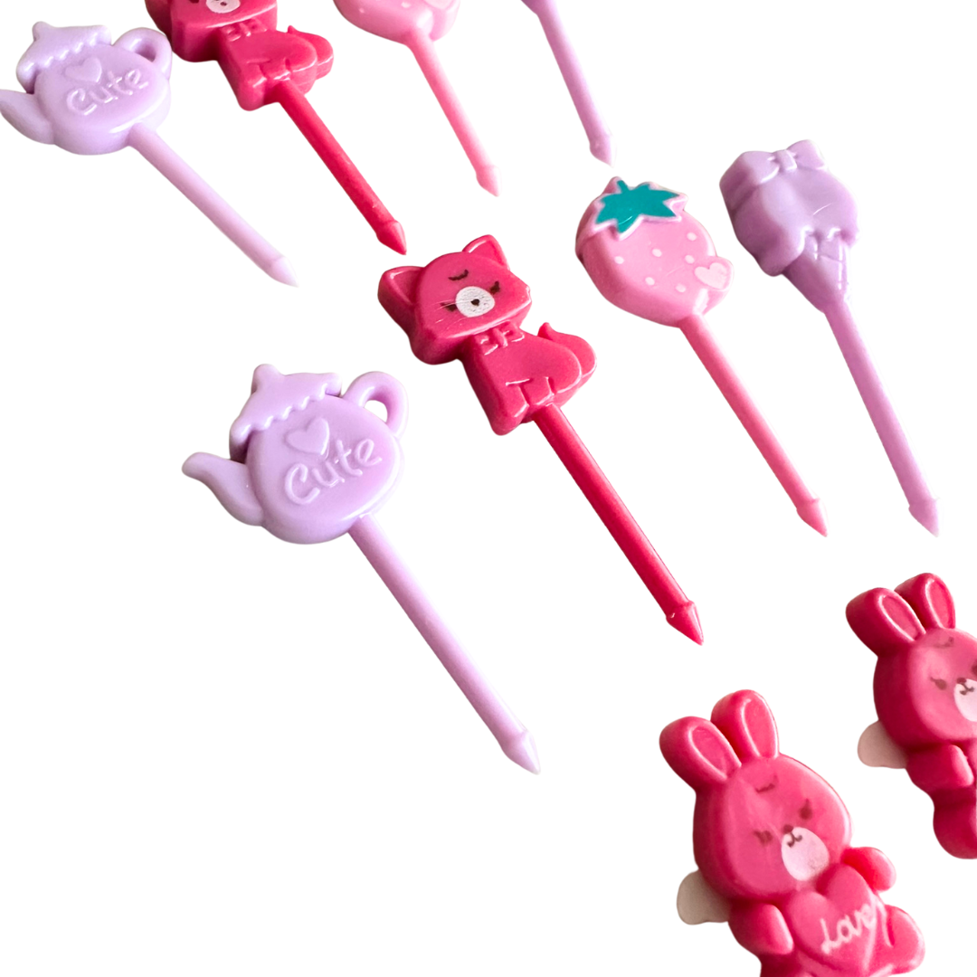 Food Picks - Bunny Tea Party (10 Pieces)