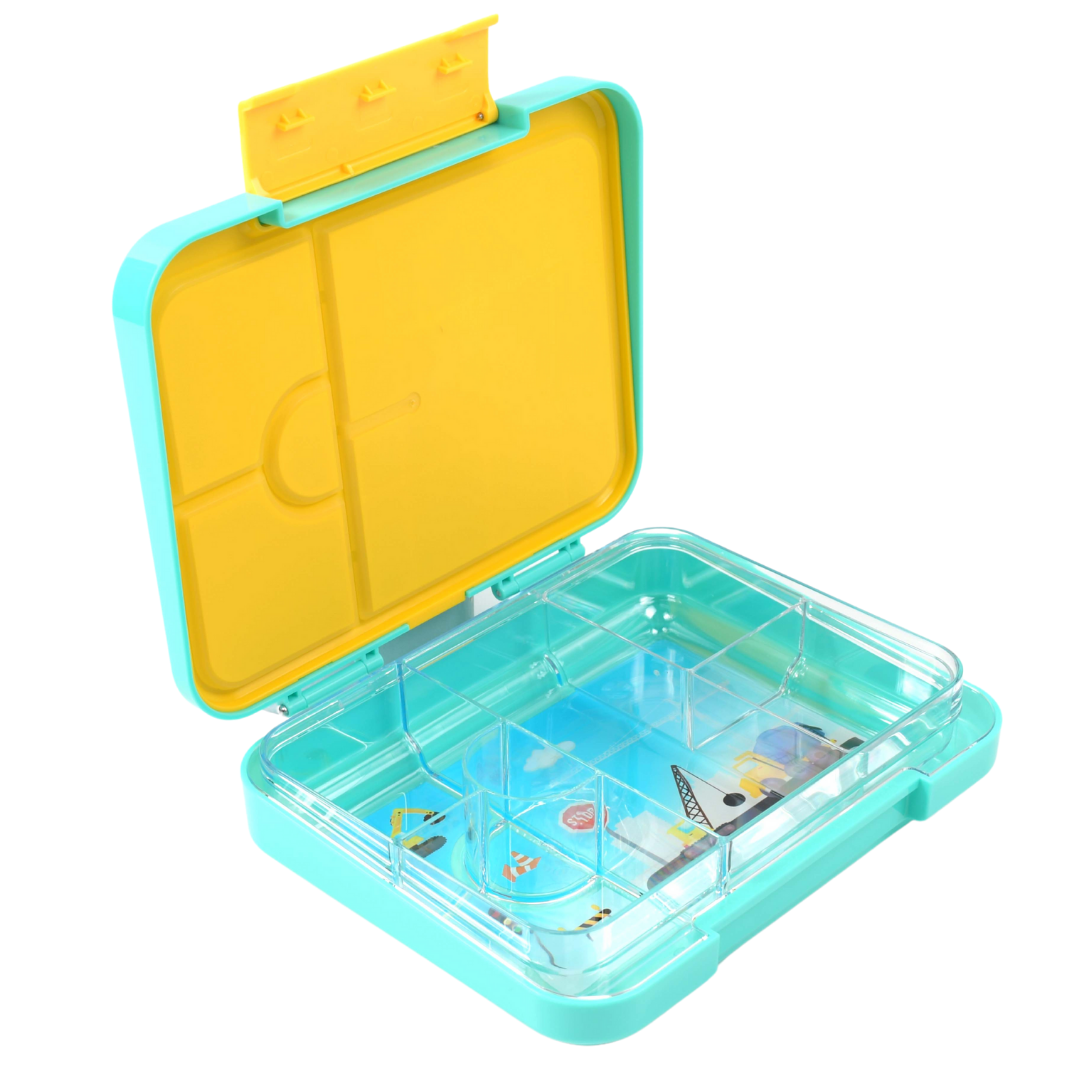 Bento Lunchbox (Large) - Teal Construction3
