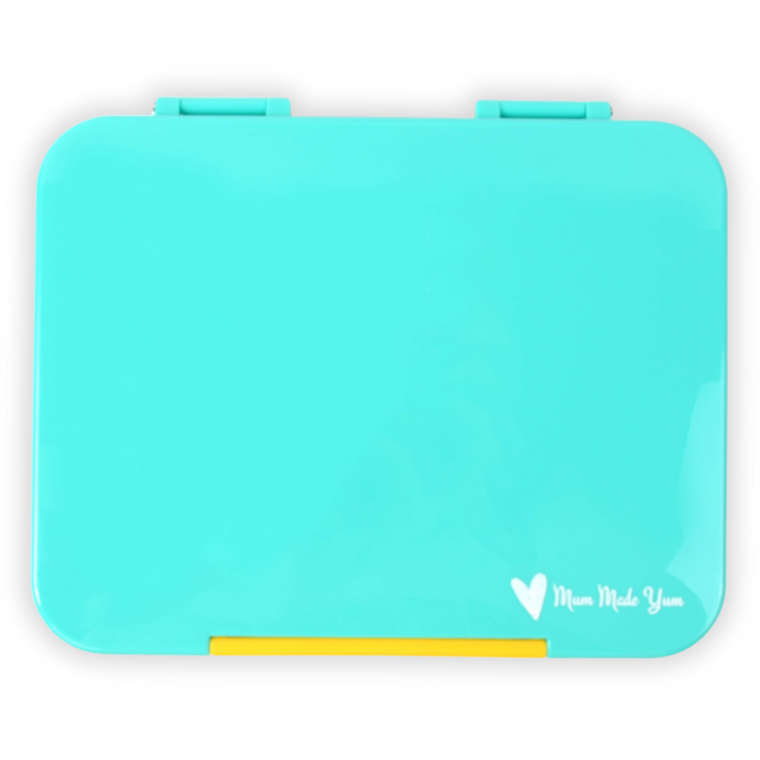 Bento Lunchbox (Large) - Teal (Yellow Clip)