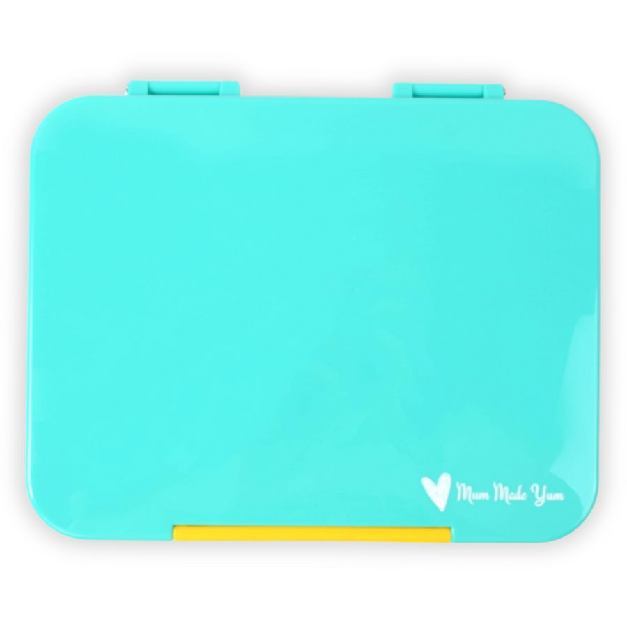 Bento Lunchbox (Large) - Teal (Yellow Clip)