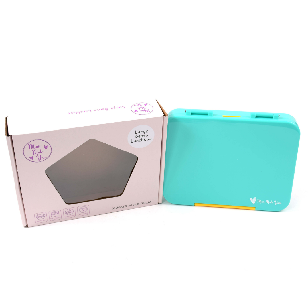 Bento Lunchbox (Large) - Teal (Yellow Clip)5