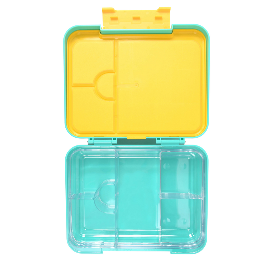 Bento Lunchbox (Large) - Teal (Yellow Clip)2