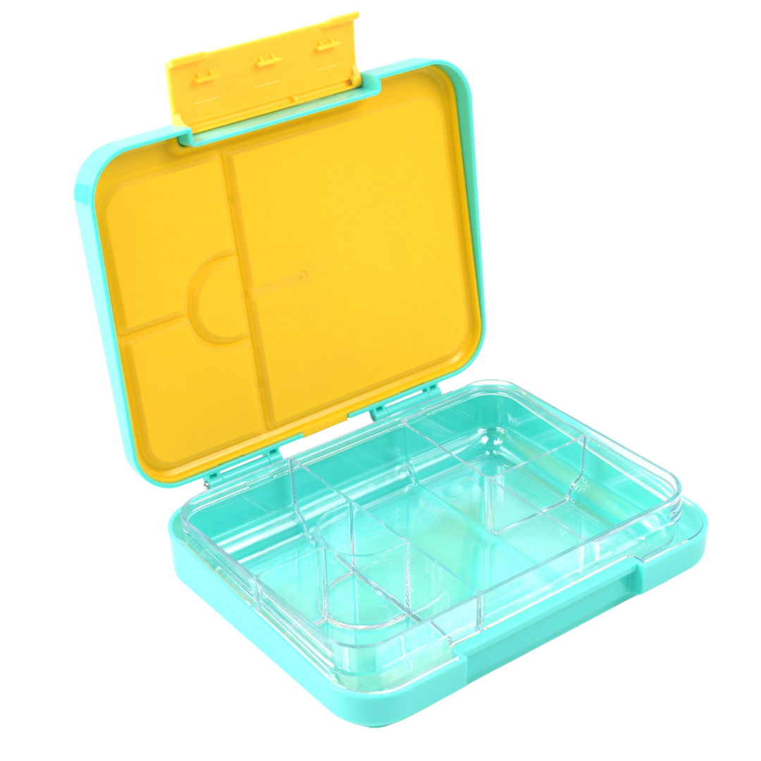 Bento Lunchbox (Large) - Teal (Yellow Clip)3
