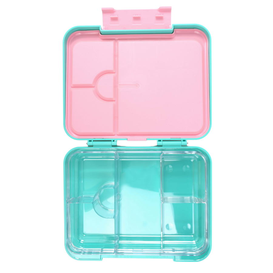 Bento Lunchbox (Large) - Teal (Pink Clip)2