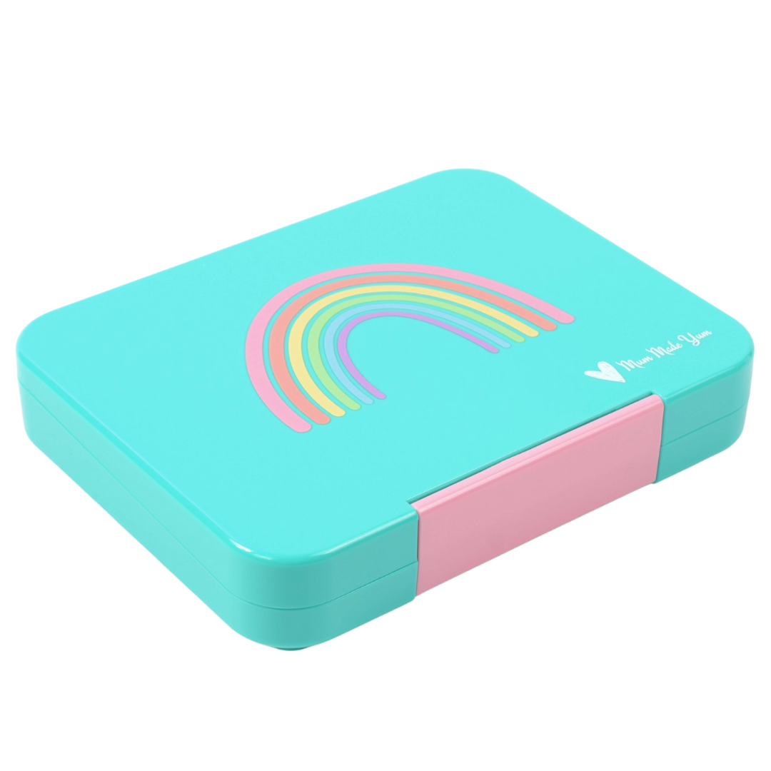 Bento Lunchbox (Large) - Teal Rainbow4