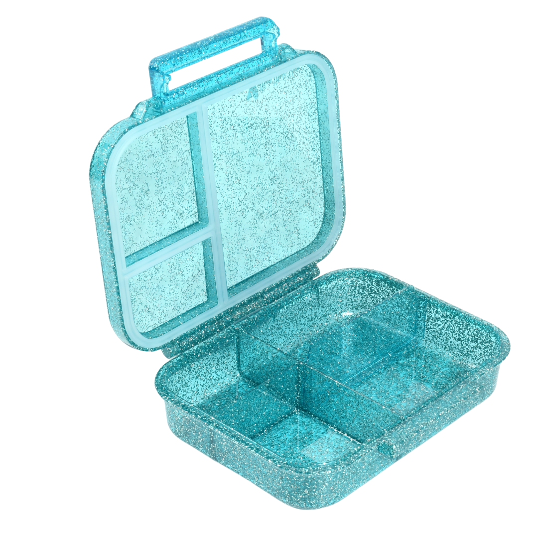 Mini Snack Bento Lunchbox - Sparkle Teal