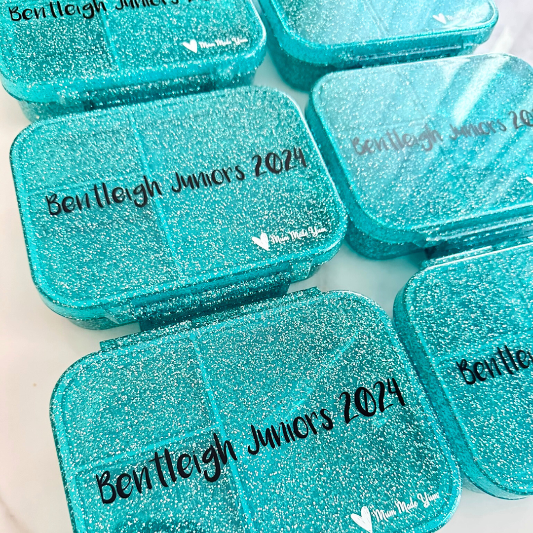 Bento Lunchbox (Mini Snack) - Sparkle Teal Club Gifts