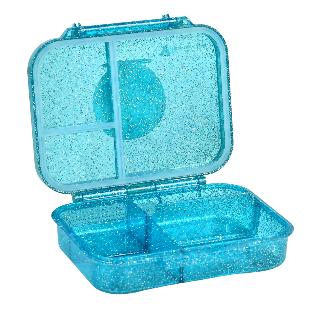 Bento Lunchbox (Mini Snack) - Sparkle Teal Soccer