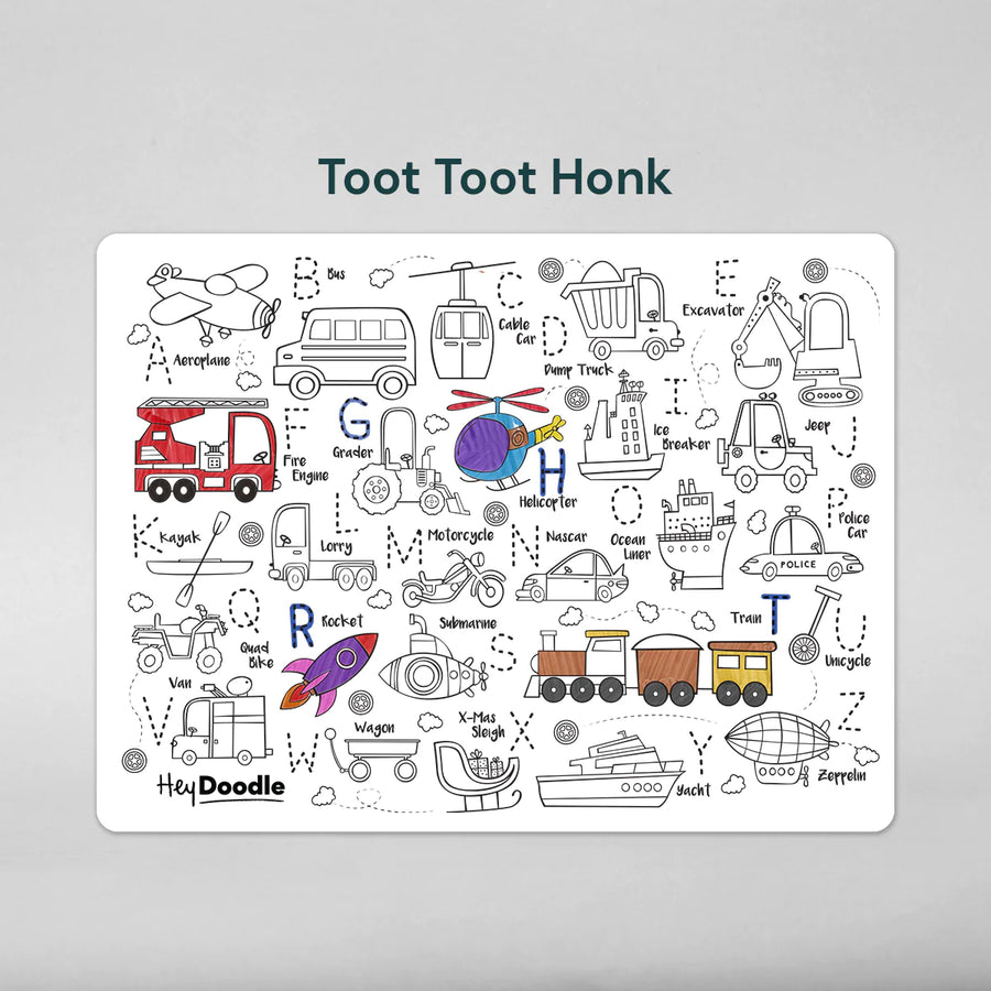 HeyDoodle Mat - ABC | Toot Toot Honk2