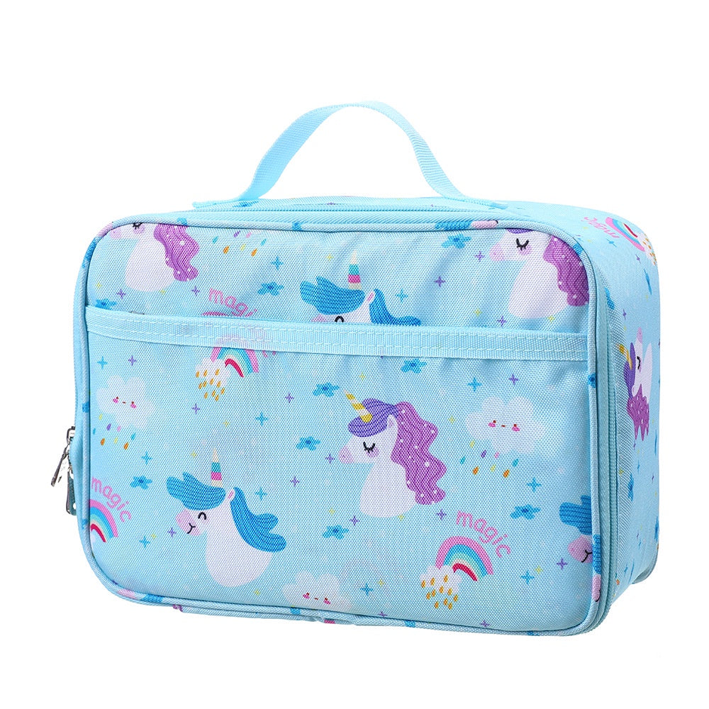 Insulated Lunch Cooler Carry Bag – Blue Unicorn