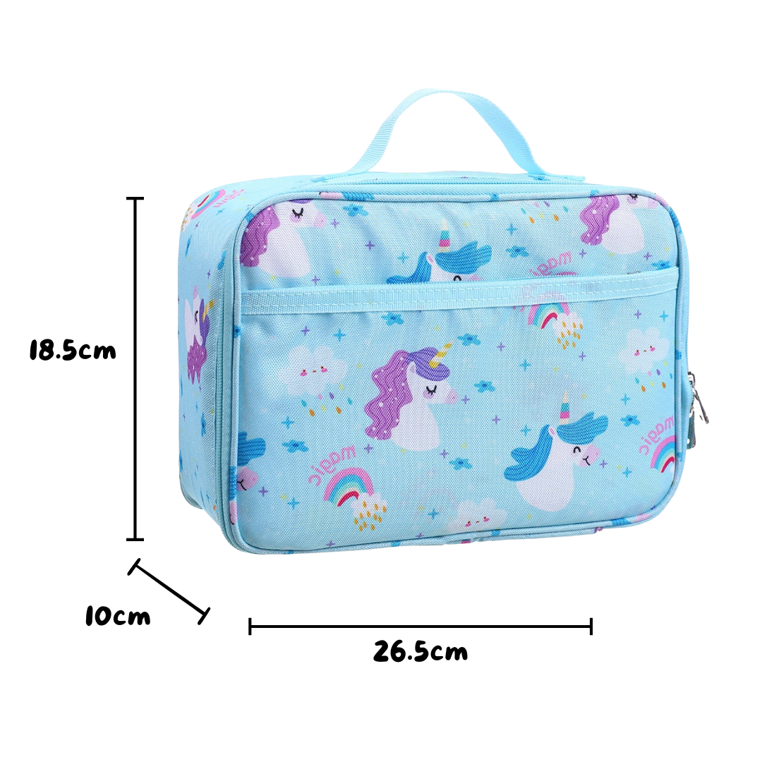 Insulated Lunch Cooler Carry Bag – Blue Unicorn