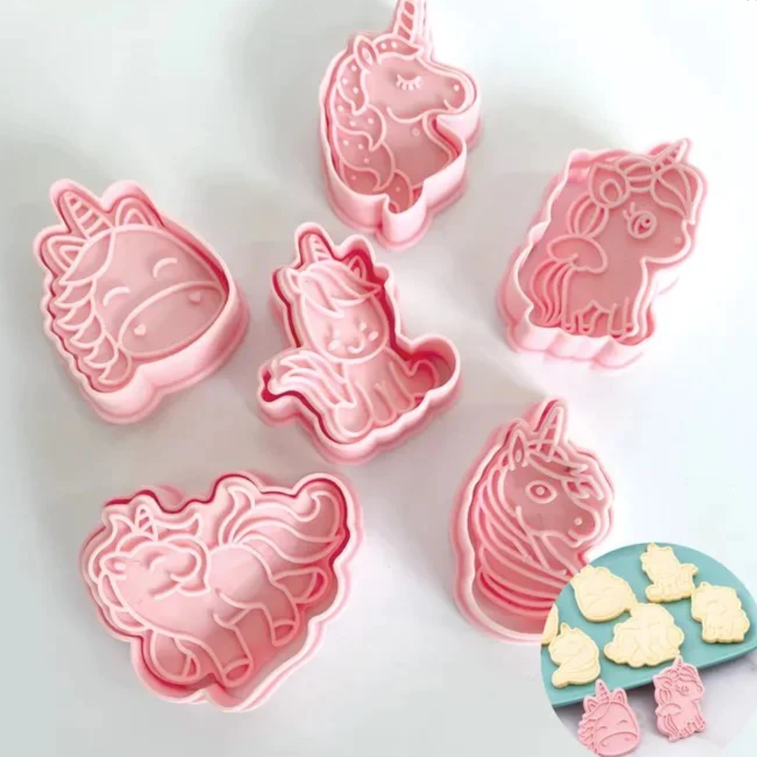 Cookie Mould Cutter - Unicorns - 6 Pieces3