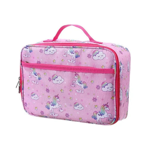 Insulated Lunch Cooler Carry Bag – Pink Unicorn