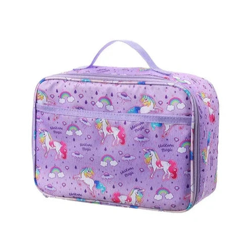 Insulated Lunch Cooler Carry Bag – Purple Unicorn