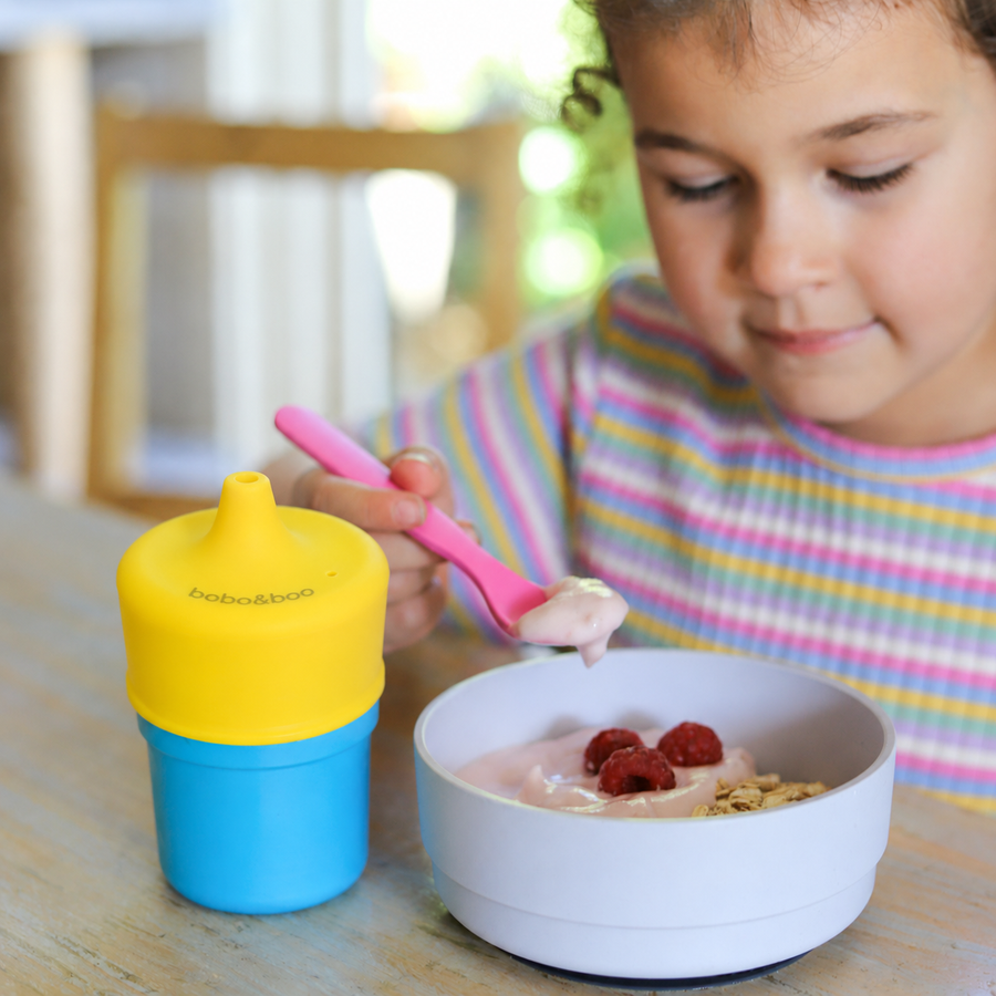Universal Silicone Cup Lid - Sprout (Yellow) cup breakfast kids
