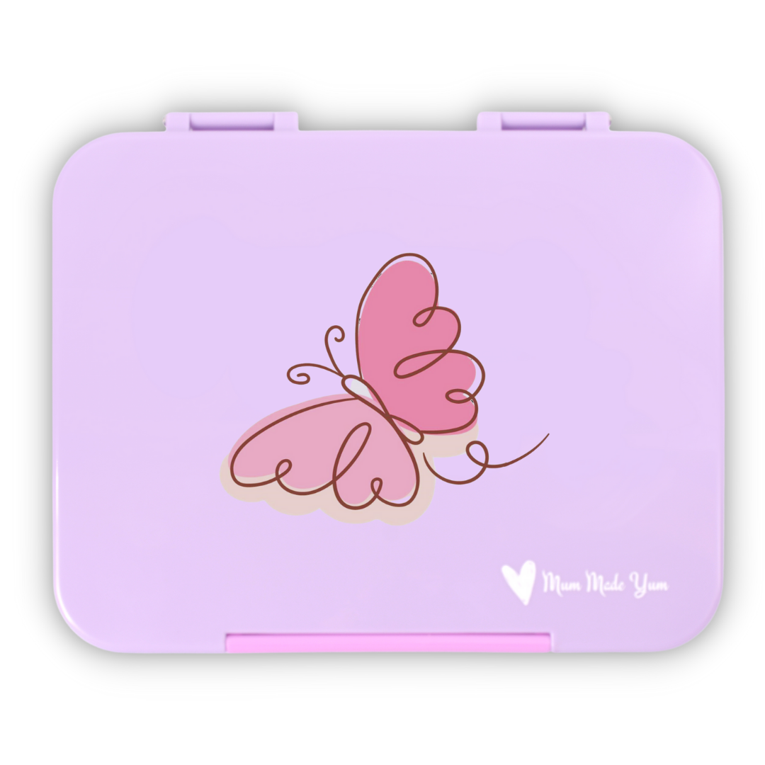 Bento Lunchbox (Large) - Violet Butterfly