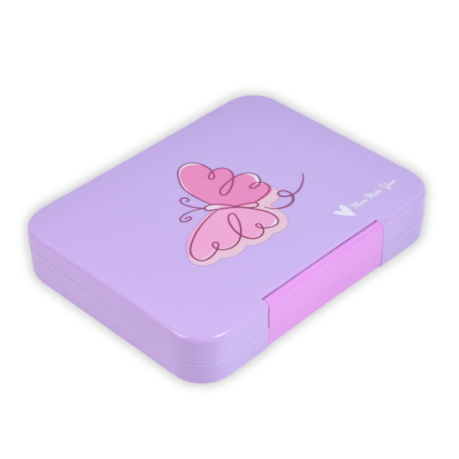 Bento Lunchbox (Large) - Violet Butterfly