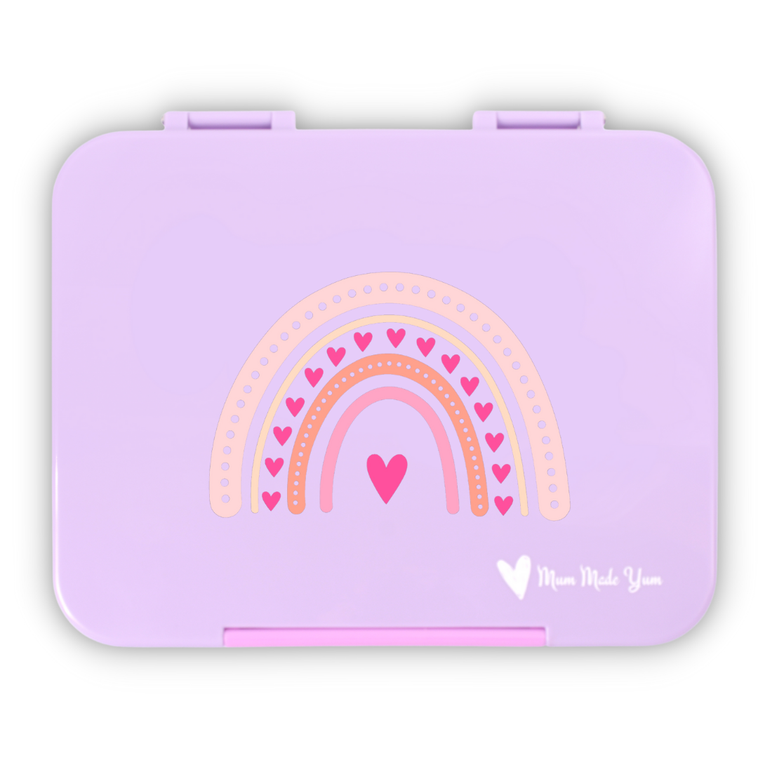 Bento Lunchbox (Large) - Violet Rainbow Love
