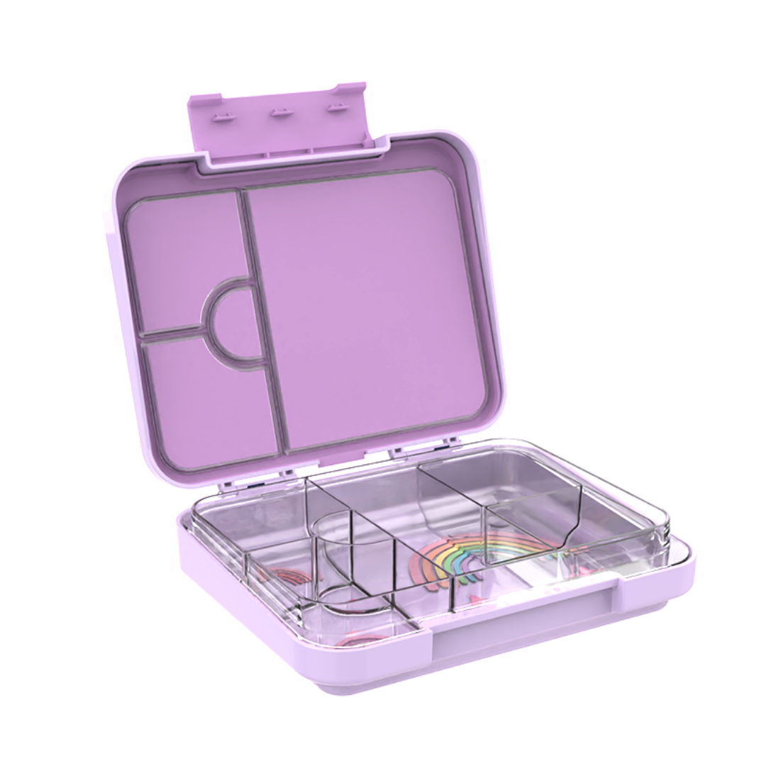 Bento Lunchbox (Large) - Violet Rainbow Love