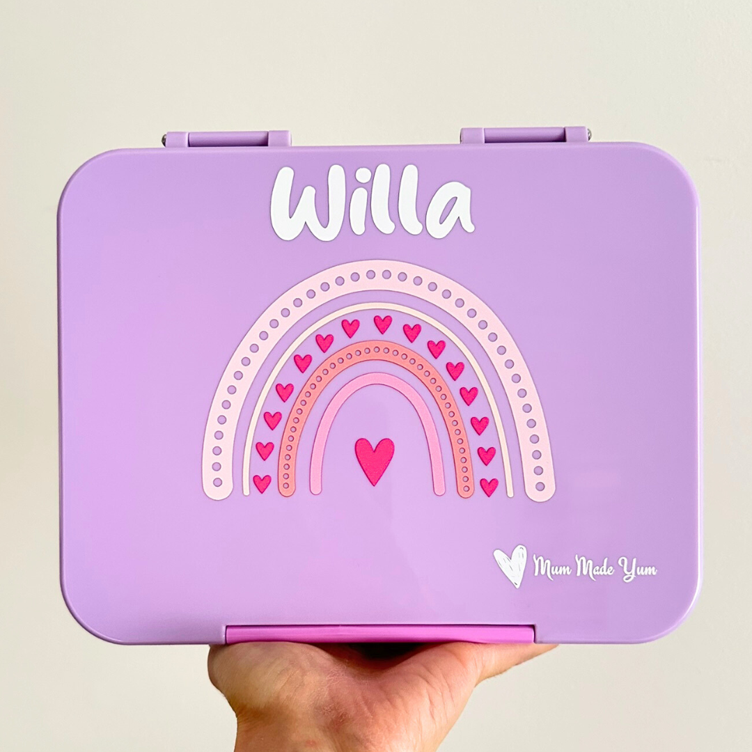 Bento Lunchbox (Large) - Violet Rainbow Love